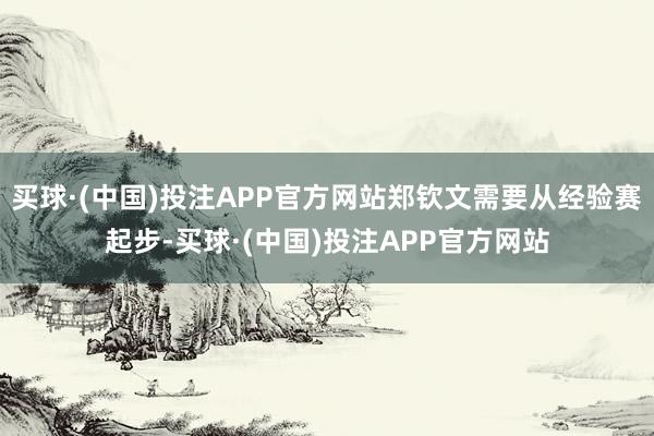 买球·(中国)投注APP官方网站郑钦文需要从经验赛起步-买球·(中国)投注APP官方网站